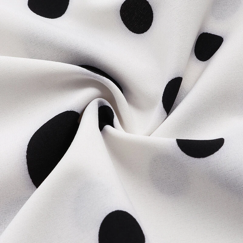 (image for) INCERUN Fashion Men Shirt Polka Dot Print Lapel Long Sleeve Casual Button Business Shirts Streetwear Handsome Camisas S-5XL