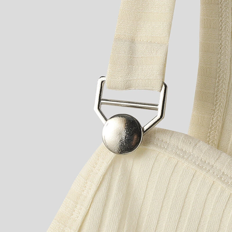 (image for) INCERUN Mens Solid Knit Textured Sleeveless Vest Fashion Solid Color Metal Button Strap Tank Top for Men